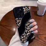 Fashion Joint Leopard Silione telefoni&uuml;mbris iPhone 13 14 11 12 15 Pro Max Mini SE 7 8 Plus X XS XR Soft p&otilde;rutuskindel t&auml;iskaas For iPhone 12 Mini