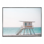 Troopiline meri, rand, maastik Plakatid Prindid Dekoratiivmaalid L&otilde;uend Seinakunst Pildid Skandinaavia tuba Kodukaunistus Interj&ouml;&ouml;r 21x30cm No Framed