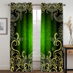 Odavad kohandatud suure suurusega punased elegantsed boho barokkstiilid, 2 t&uuml;kki &otilde;hukesed kardinad elutoa jaoks, magamistoa aknakatted, sisekujundus Tasuta kohaletoimetamine W70H185(CM)x2&Hook