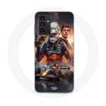 Coque Maniacase pour Samsung Galaxy A34 5g Max Verstappen F1 art wallpaper