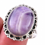 Looduslik Tiffany kivi v&auml;&auml;riskivi 925 prooviga h&otilde;bedast ehted s&otilde;rmus S.10 H5v71