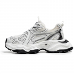 Noorte T&auml;iskasvanute Shock Absorption Libisemisvastased Kulumiskindlad Retro v&auml;listingimustes kasutatavad paksu tallaga jooksujalatsid vabaajaspordi meeste jalan&otilde;ud 39 valge