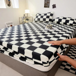 Puuvillane voodilina elastse ribaga, libisemisvastane reguleeritav madratsikate, mis sobib &uuml;lisuure voodiga voodilinad voodi jaoks 120x200cm 1pc