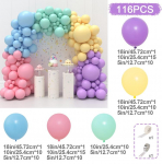Balloon Garland Arch Kit Palju &otilde;nne s&uuml;nnip&auml;evapeo kaunistus Lastele T&uuml;drukutele Pulma S&uuml;nnip&auml;eva &otilde;hupall Lateks Baloon Baby Shower Balloon