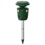 360 kraadi p&auml;ikeseenergia ja USB laadimisega veekindel koerat&otilde;rjuv ultraheli kassirepeller roheline