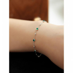 S925 Sterlingh&otilde;be Smaragd K&auml;ev&otilde;ru Erihuvi Disain Paleestiil Ins K&auml;ev&otilde;ru 925