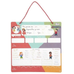 Montessori Magnetic Weekly Board 70 magnetpilti