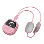 Kaelamassaaži ripatsiga kaasaskantav rippuv kaelamasseerija koos EMS kahe impulssseadme tervisehooldusega roosa