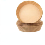 50 tk Air Fryer paberpadjad, &uuml;hekordsed paberpadjad silikoonist &otilde;li- ja veekindlad, BPA-vabad paberpadjad, ohutu ja tervislik toit 50pcs/1set pruun