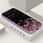 Gradient Cherry Blossom Pattern telefoni kaas Xiaomi 13T 12T 11T Poco F6 X6 X3 Redmi Note 12 11 Pro 10 kaelapaelaga &otilde;huke pehme p&otilde;rutuskindel j&auml;&auml;tunud TPU &uuml;mbris Redmi Note 13 4G beež