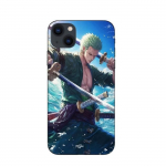 Coque Maniacase pour Iphone 14 One Piece Roronoa Zoro ep&eacute;e manga anime