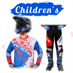 motokrossi k&auml;igukomplekt lastele 20 22 24 26 28 v&otilde;idus&otilde;idu&uuml;likond MX MOTO kampsun ja p&uuml;ksikomplektid Noorte lapsed poiss t&uuml;druk Mootorratas BMX maastikujalgratas Combo S-20