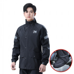 Mootorratta vihmamantel peegeldav veekindel vihmamantli p&uuml;kste komplekt koos jalatsikattega XL sinine