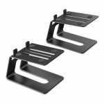 2 tk lauaarvuti k&otilde;larite aluse hoidik koos vibratsiooni neeldumispadjaga k&otilde;rge stabiilsusega stuudiomonitori p&uuml;stiku k&otilde;lari hoidik must