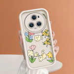 Pehme silikoonist ruudukujuline redelprintimise mustriga telefoni korpus, t&auml;iskaanega kaamera p&otilde;rutuskindel kummist &uuml;mbris Huawei Honori jaoks Huawei P50E valge