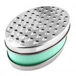 Juusturiiv anumaga Multifunktsionaalne roostevabast terasest viilutusl&otilde;ikur kartuli kurgile porgandile sibulale sidrunile ingverile k&ouml;&ouml;gi k&ouml;&ouml;giviljahakkija tumehall v&auml;rv