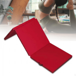 Folding Exercise Mat Foldable Yoga Easy to Store 6' Gym Gymnastics for Pilates Outdoor punane