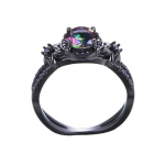 Naiste s&otilde;rmus &Otilde;&otilde;nes lilla kuupmeetrist tsirkooniumoksiidist Dekoratsioon T&auml;ht Halloween Punk Stiilis Poleeritud sulamist S&otilde;rm Ehted Daami peoklubi s&otilde;rmus US 10