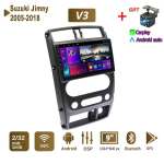 Android Auto raadio stereo Suzuki Jimny 2005-2018 jaoks GPS-navigatsioon 2DIN 4-tuumaline multimeediam&auml;ngija Carplay Autoradio 4+64GB 1+16GB black