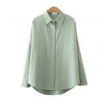 Naiste pikkade varrukatega s&auml;rk &uuml;hev&auml;rviline n&ouml;&ouml;bitav rev&auml;&auml;rkrae pluus hingav vabaaja l&otilde;ikega s&auml;rk t&ouml;&ouml;ks, igap&auml;evaeluks, reisimiseks L roheline