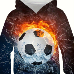 Jalgpalliseeria 3D Prinditud Poiste vabaaja Pullover Pikkade Varrukatega Pusad Poiste Dressipluus Kevad-S&uuml;giseks Lastele Pusad v&auml;ljas 100