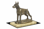Dobermann, Doberman Pinscher, Dobie I - dog figurine, dog silhouette figurine, trophy for Art-Dog dog show exhibition