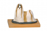 Shih Tzu, Chrysanthemum Dog - painted figurine, statue, figure, made by the artist, brand Art-Dog