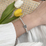 925 Sterling h&otilde;bedane Lihtsa disainiga k&auml;ev&otilde;ru liblikas armastuss&uuml;da &Uuml;mmargused helmed K&auml;siehted Naiste mood peened kingitused