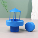 Ujuv udujaotur Ultraheli niisutaja generaatorid nebulisaator pihusti purskkaev udumasin basseini tiigi paakidele must