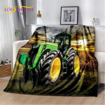 Autotraktori veoauto seeria mustriga pehme pl&uuml;&uuml;stekk, flanelltekk elutuppa magamistoa voodi diivani piknikukate 30x40in