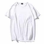 200g &uuml;mara kaelusega siidist modaalne termiline T-s&auml;rk suvise sublimatsiooni jaoks, kahepoolne harjatud, &uuml;hev&auml;rviline 5X-Large valge