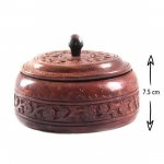 Puidust karp kuivatatud puuviljadele l&auml;bim&otilde;&otilde;t 45,72 cm. Puidust &uuml;mmargune karp kingituste, toodete hoiustamiseks