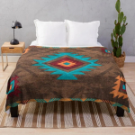 Boho Navajo mustriga tekk, fliistekk &uuml;lipehme hubane, kerge ja mugav soe diivanvoodile diivan, kuninganna 30x40in white