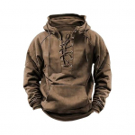 S&uuml;gistalv meeste kapuuts, pitsiline rihm lahtine elastne mansett Retro soe XXXL khaki