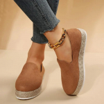 moodsad naistejalatsid 2024. aasta k&otilde;rgekvaliteedilised naiste vulkaniseerivad kingad S&uuml;gisese &uuml;mara varbaga leopardprinteriga platvorm vabaaja suures suuruses kingad 36