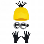 Minionsi naljakad prillide rekvisiidid Halloweeni peokost&uuml;&uuml;mi jaoks &ndash; p&uuml;hadekingitus set 3 types