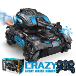 Uus žestitundliku kaugjuhtimispuldiga pihustusauto, 2,4G neljarattaline trikis&otilde;iduk, veepall, paakauto, masin, soomusm&auml;ng m&auml;nguauto Single Control sinine