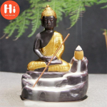 Tere, keraamiline tagasivoolu viirukip&otilde;leti viirukipulgahoidja Maitreya Buddha kuju portselanist kose viiruk KodukaunistusTere