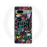Coque Maniacase pour Google Pixel 7a nike air color&eacute; style just do it pikachu goku