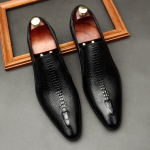 K&auml;sitsi valmistatud meeste pulmade Oxfordi kingad mustad khakiv&auml;rvi ehtsast nahast Brogue meeste kleitjalatsid Slip On Business pidulikud kingad meestele 45