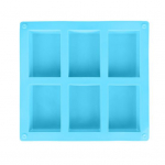 100 ml kleepumatu seebivorm, mis on kergesti eemaldatav silikoonist 6 &otilde;&otilde;nsusega koogivorm k&ouml;&ouml;gi jaoks sinine