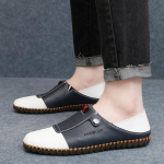 Meeste mokassiinidest s&otilde;idujalatsid Comfort Flats vabaajajalatsid Suures suuruses nahkjalatsid suurematele meestele EU: 39 pruun