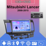 Android Carplay autoraadio Mitsubishi Lancer 2008-2015 multimeediumipleieri peakomplekti stereo GPS-navigatsioon BT WIFI 2+32GB 1+16GB,A