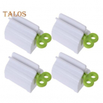 4 tk veerev hambapasta pressimismasin Tugev konstruktsioon, kompaktne disain, kaasaskantav h&otilde;lpsasti kasutatav k&auml;sitsi hambapasta toru pressimismasin roheline