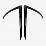 Eesmise udutule &auml;&auml;ris Tesla Model 3 tarvikud kaitseraua kate tuulenuga ABS s&uuml;sinikkiust v&auml;limus tera trimmi kerge kulmude spoiler must