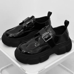 Moodsad meeste kingad Paks tald K&otilde;rgust suurendavad S&uuml;gis Vabaaja Mugavad Libisemisvastased V&auml;li Lace-up Platvorm Korea PU Nahast Kingad 2025 39 black