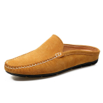 Moodsad suvised poolsaapad seemisnahast poolkingad meestele Vabaaja meeste penny-loafersid Sandaalid Slip-on korterid Laisad s&otilde;idukingad Meeste mokassiinid 7 kollane