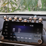 8 tk/komplekt Armsad Panda autotarvikud Interj&ouml;&ouml;r Naljakad m&auml;nguasjad Autokaunistus Armatuurlaud Mini Multifilm DIY Autodekoratsioonikaunistused