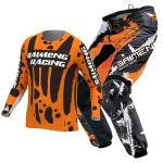 motokrossi k&auml;igukomplekt lastele 4 5 6 7 8 9 10 11 12 13 aastat Noor laps Mootorrattapoiss t&uuml;druk Jersey Pant Kits v&otilde;istluskost&uuml;&uuml;m Off-road Enduro MX MTB M-22