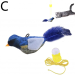 F&uuml;&uuml;siline mehaaniline helisimulatsioon, linnuhammustuskindel kassim&auml;nguasi, elastsus piiksuv Igh chirp k&otilde;rge J0B3 Blue-1pcs